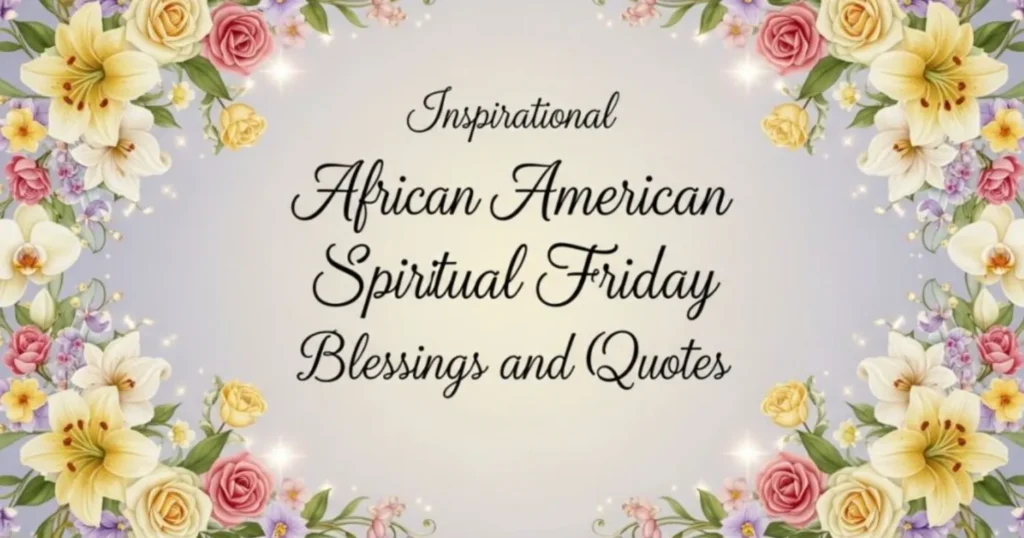 african american spiritual friday blessings