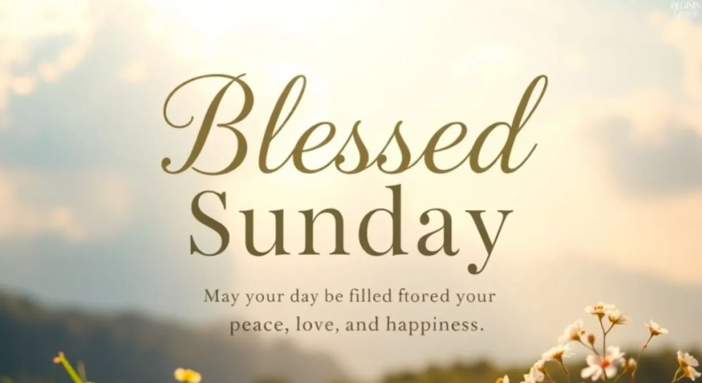 happy and bless sunday